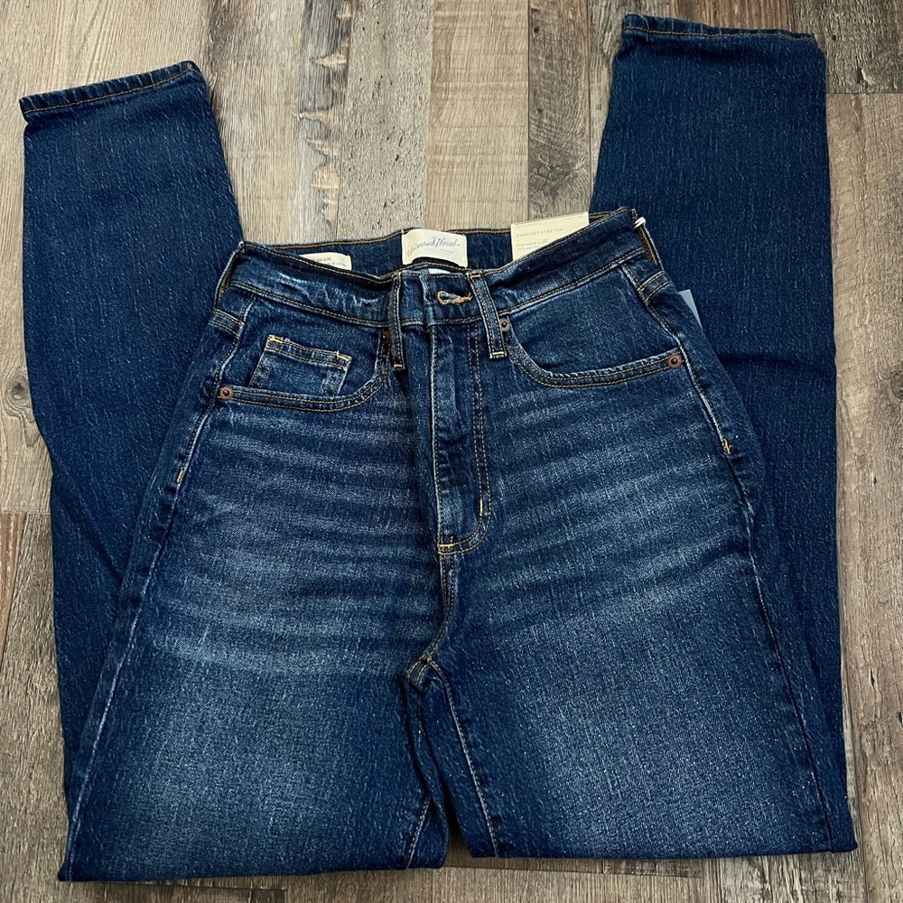 Women's High-Rise 90's Slim Jeans - Universal Thread Dark Blue 00 Long